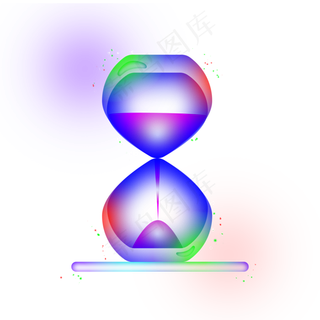 光感时间沙漏素材,免抠元素