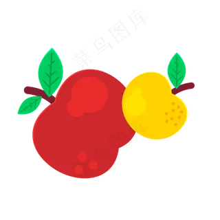 夏日暑假夏天水果苹果装饰素材