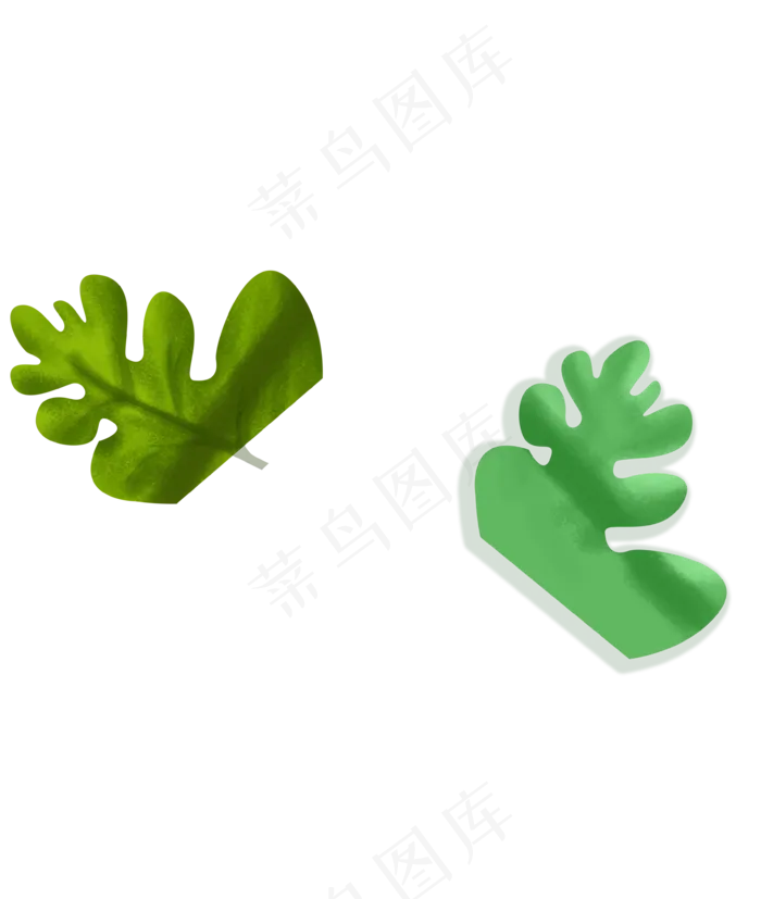绿色西瓜叶子(3545X4187(DPI:300))psd模版下载