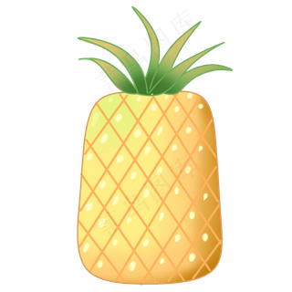 水果菠萝黄色