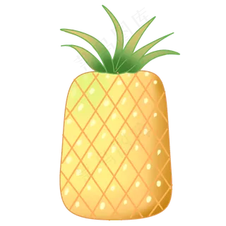 水果菠萝黄色