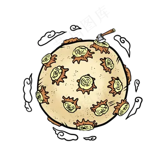 滥砍滥伐地球荒漠化,免抠元素