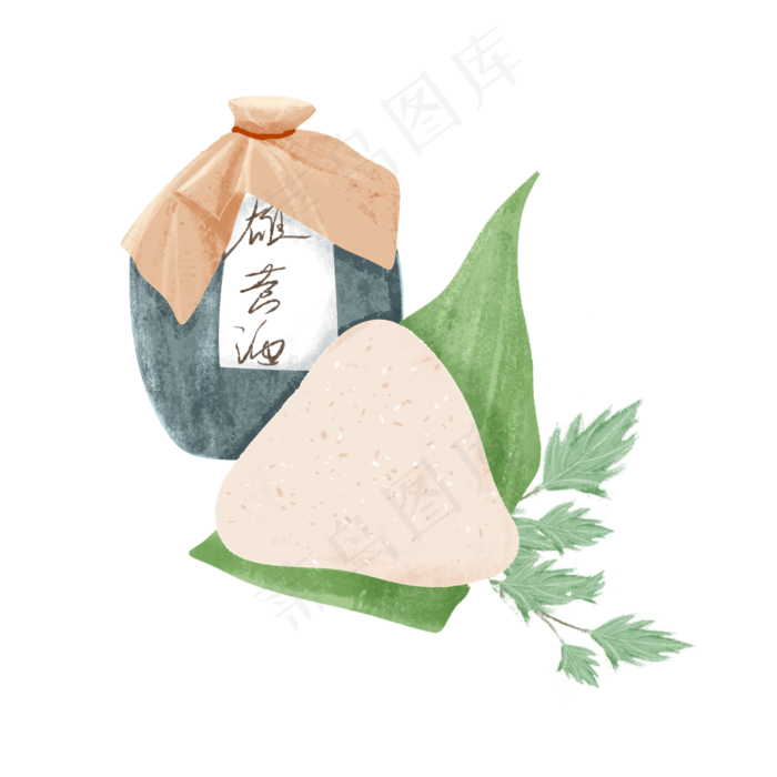 端午节雄黄酒粽子(2050X2050(DPI:299))psd模版下载