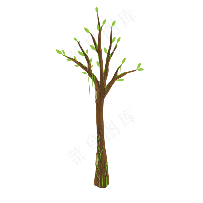 植树节卡通萌芽的小树,免抠元素(2000X2000(DPI:300))psd模版下载