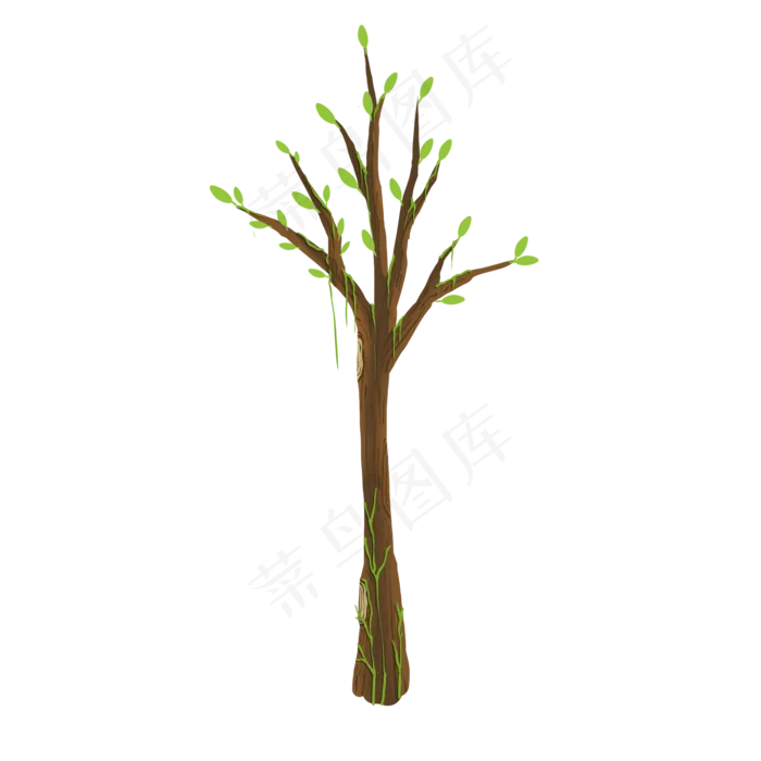 植树节卡通萌芽的小树,免抠元素(2000X2000(DPI:300))psd模版下载