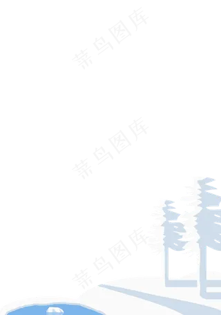 冬天风景边框,免抠元素