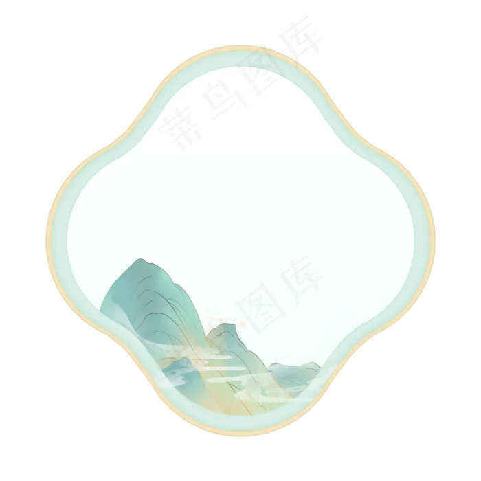 古风古典边框(2000X2000(DPI:300))psd模版下载