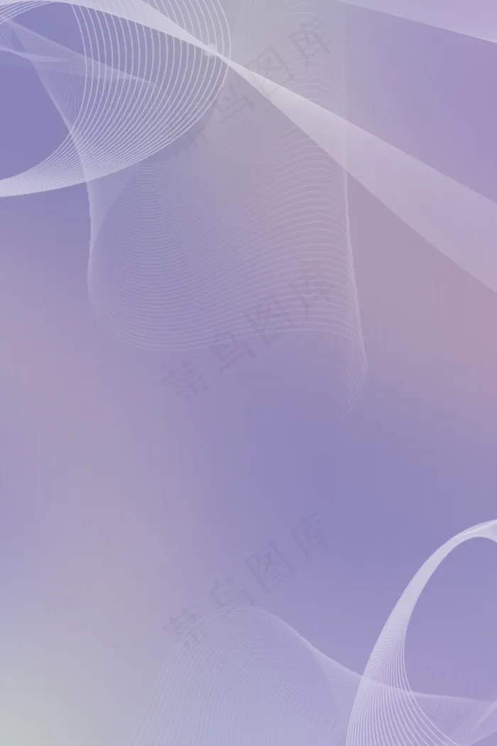 紫色线条舞动科技感平面广告