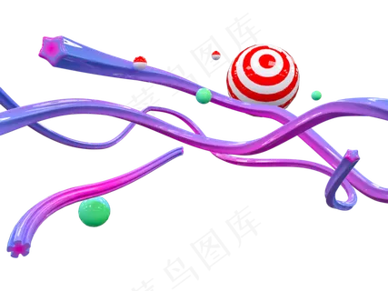 电商促销渐变线条装饰,免抠元素