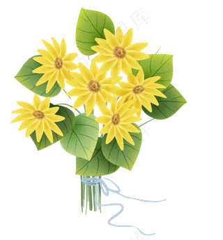 夏季向日葵花束