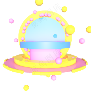 儿童节彩色展台