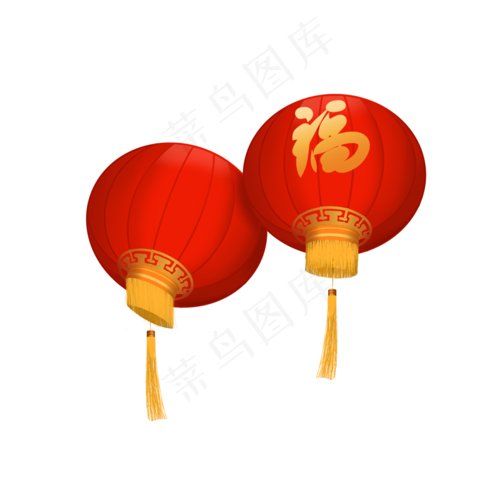 春节装饰灯笼,免抠元素