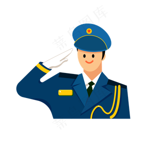 八一建军节解放军三军空军敬礼卡