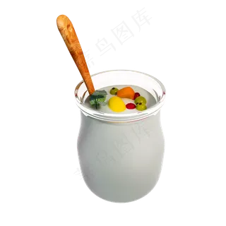 水果牛奶png图