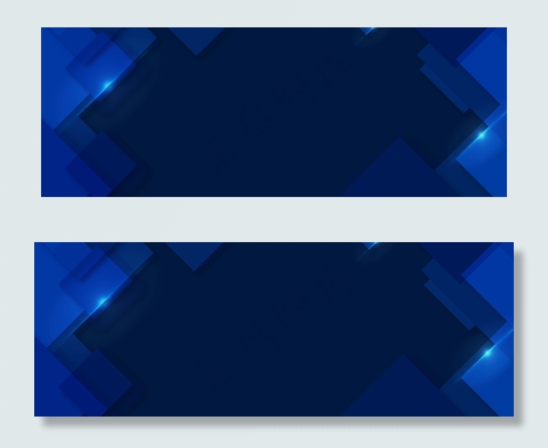 简约蓝色方块光效背景