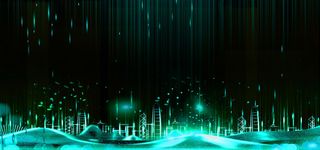 蓝色光线黑色大气banner