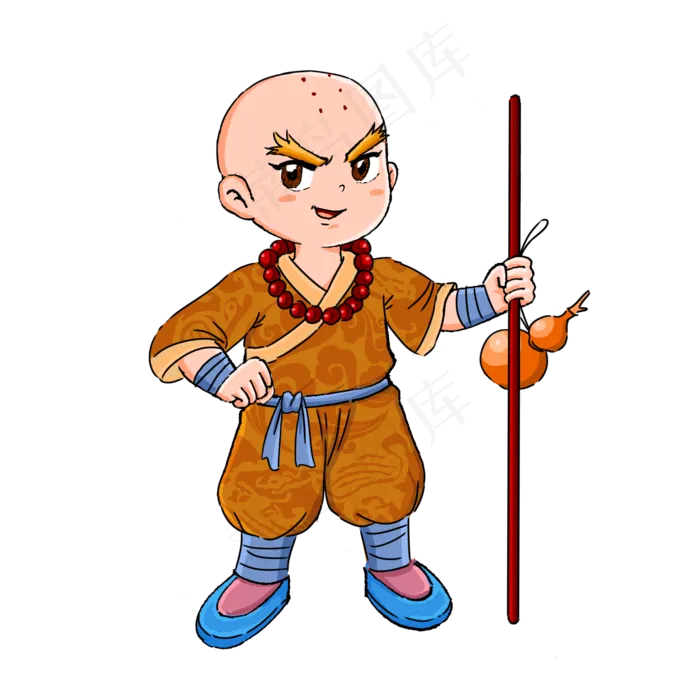 手绘少林武术png素材(2000X2000(DPI:300))psd模版下载