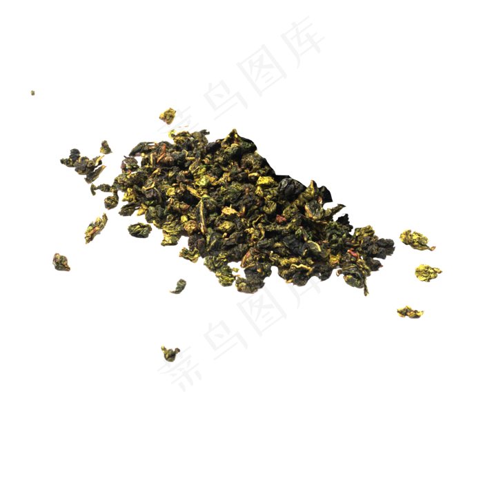绿色一堆绿茶元素,免抠元素(2000X2000(DPI:300))psd模版下载