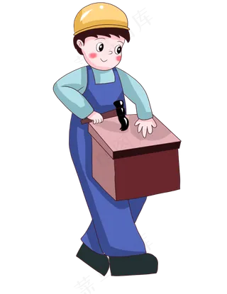 五一劳动节人物插图装修