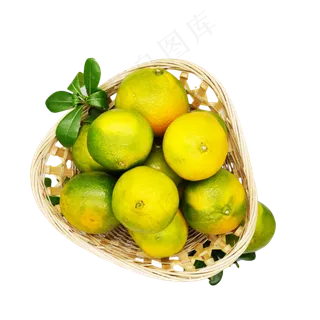 绿色橘子新鲜水果