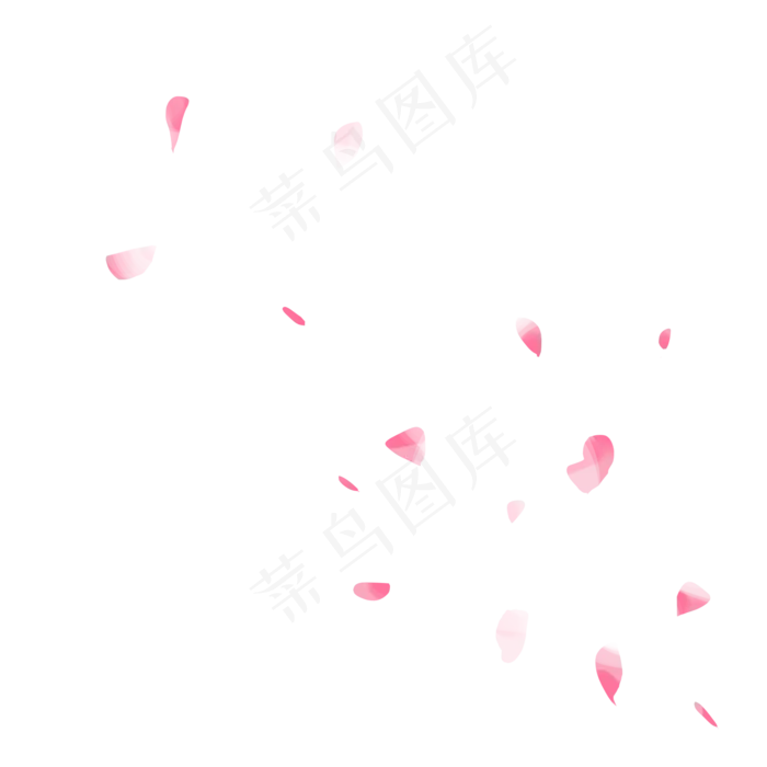 粉色桃花花瓣,免抠元素(2000*2000px 300 dpi )psd模版下载