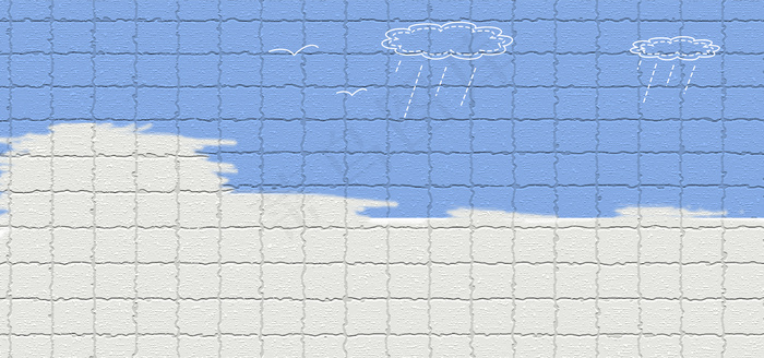 立体墙壁纹理蓝色海报banner