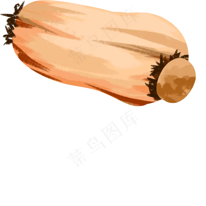 荷叶根茎蔬菜装饰画(2000X2000(DPI:300))psd模版下载