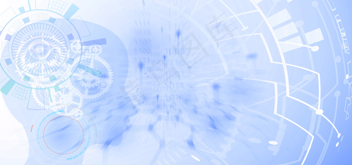 商务科技灰色智能机器banner