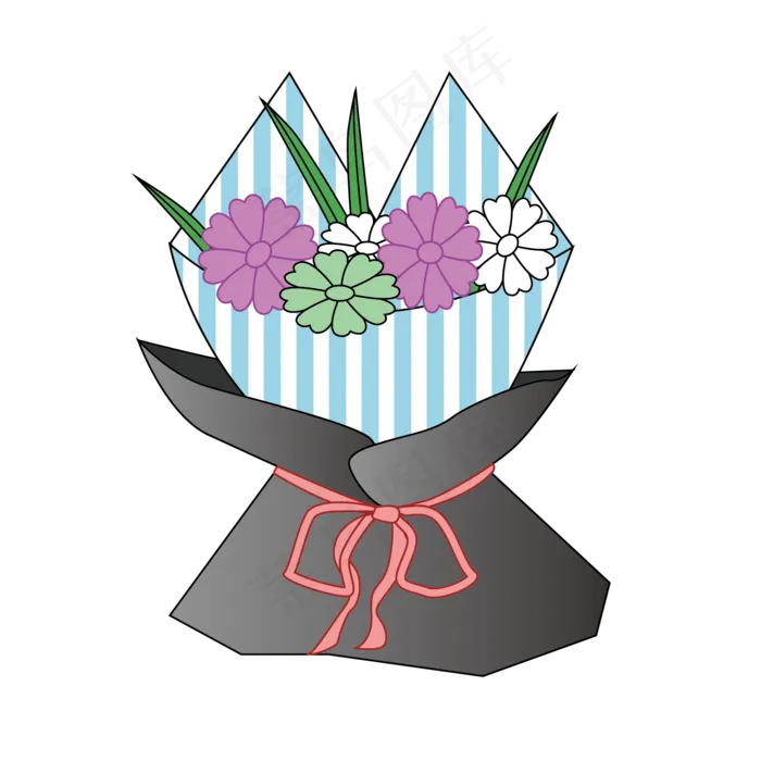 母亲节花束鲜花(2000*2000px 300 dpi )ai矢量模版下载