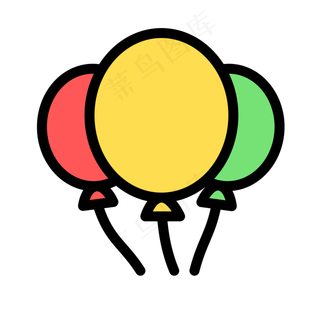 儿童节玩具气球矢量图