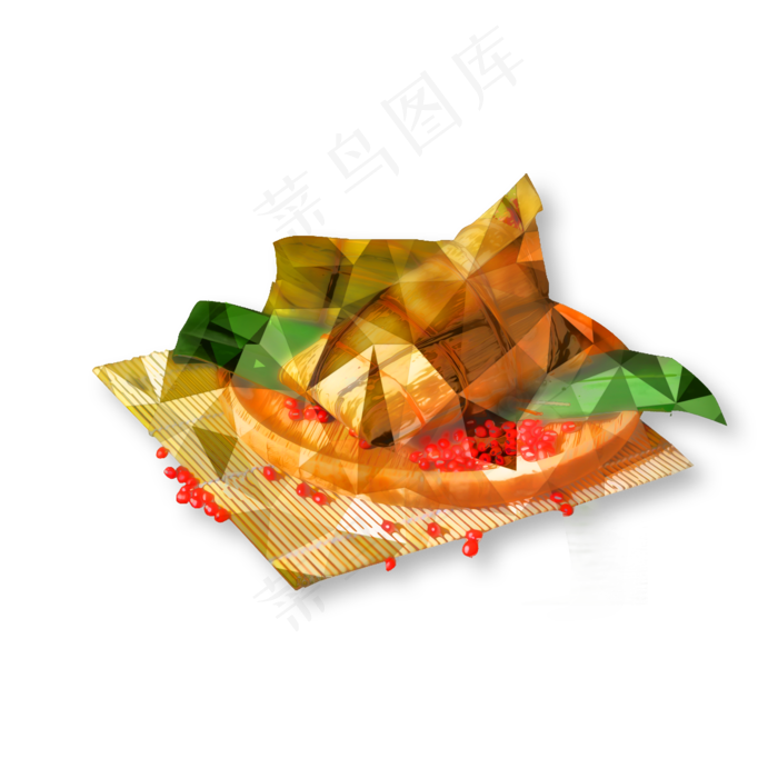 端午节节日粽子立体几何