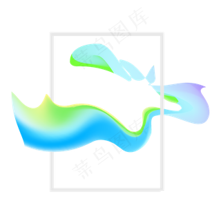 618电商流体渐变主题装饰素材