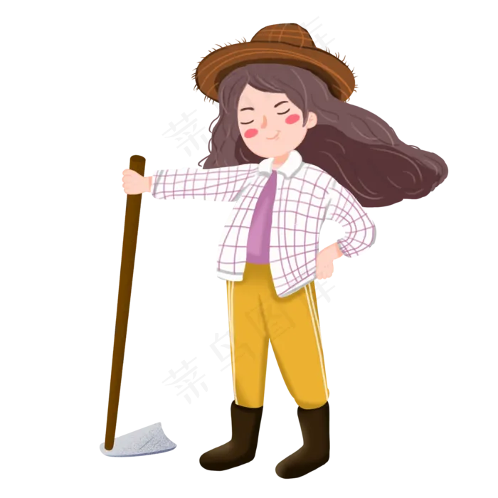 劳动节劳动人民矢量素材(2000X2000(DPI:300))psd模版下载