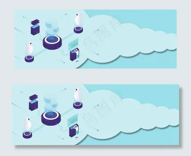 简约电子商务广告banner