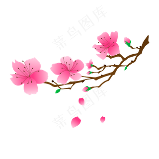 矢量免扣卡通花朵