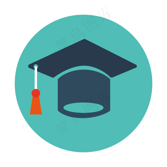 卡通硕士帽图标