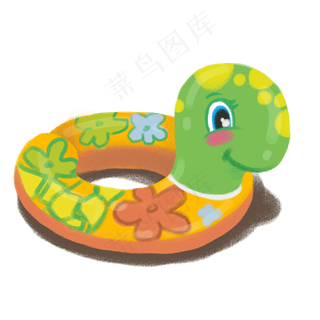 大暑小暑清凉消暑卡通动物泳圈