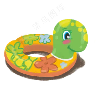 大暑小暑清凉消暑卡通动物泳圈
