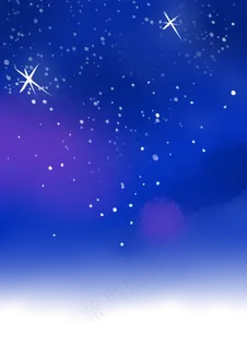 蓝色星空星星,免抠元素 蓝色星空星星,免抠元素
