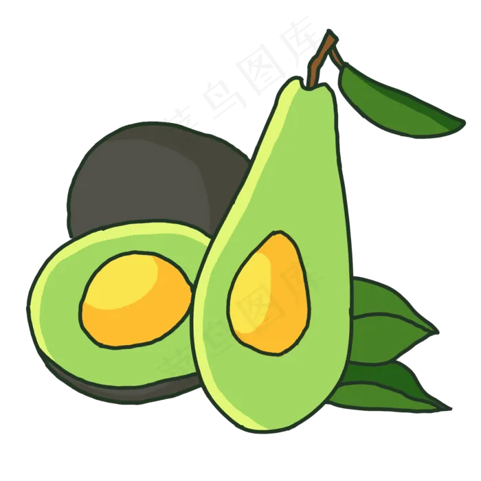 牛油果(2000X2000(DPI:300))psd模版下载