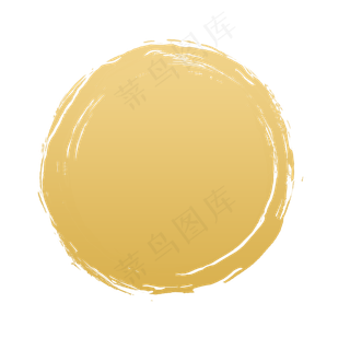 中国风金色印章