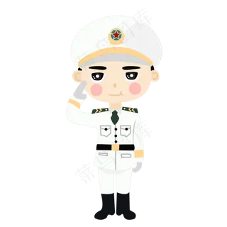 矢量建军节装饰素材