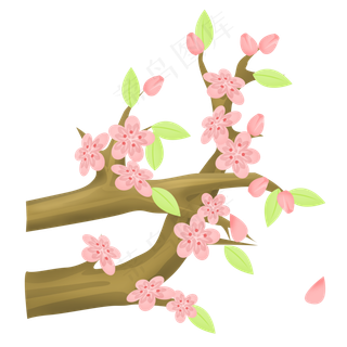 粉嘟嘟的桃花插图