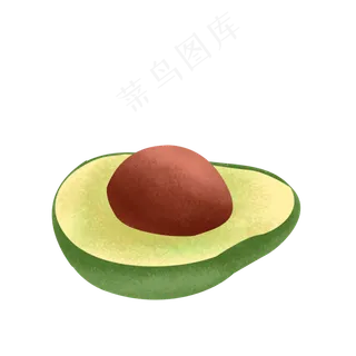 切开的牛油果水果