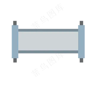 蓝色中国风卷轴图案