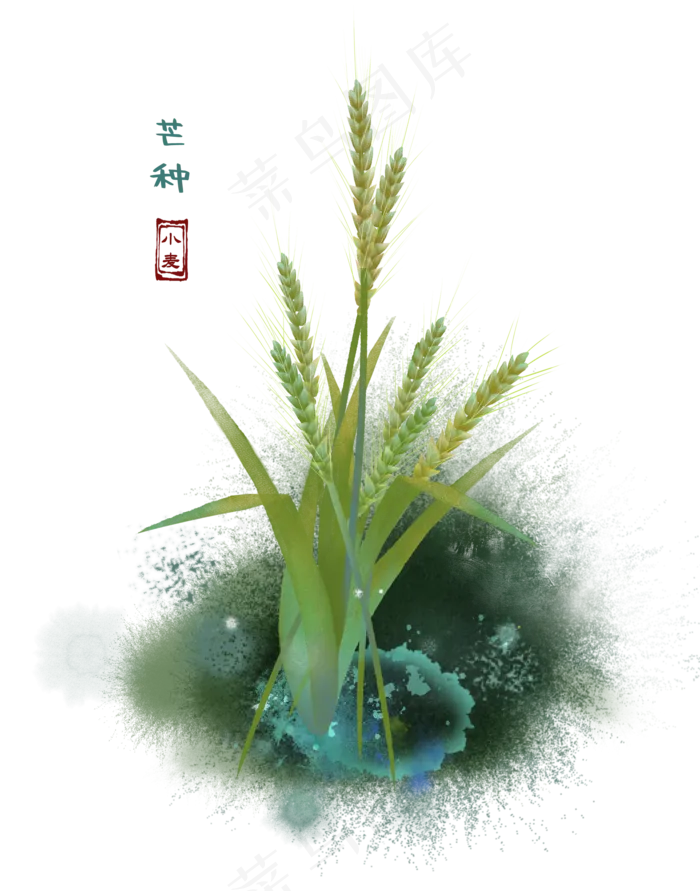 二十四节气芒种(2200X2800(DPI:300))psd模版下载