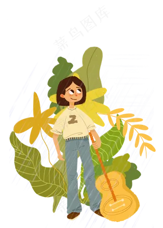 谷雨演奏的小女孩