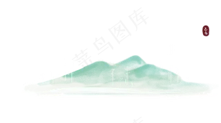 中国风山水3png免抠,免抠元素