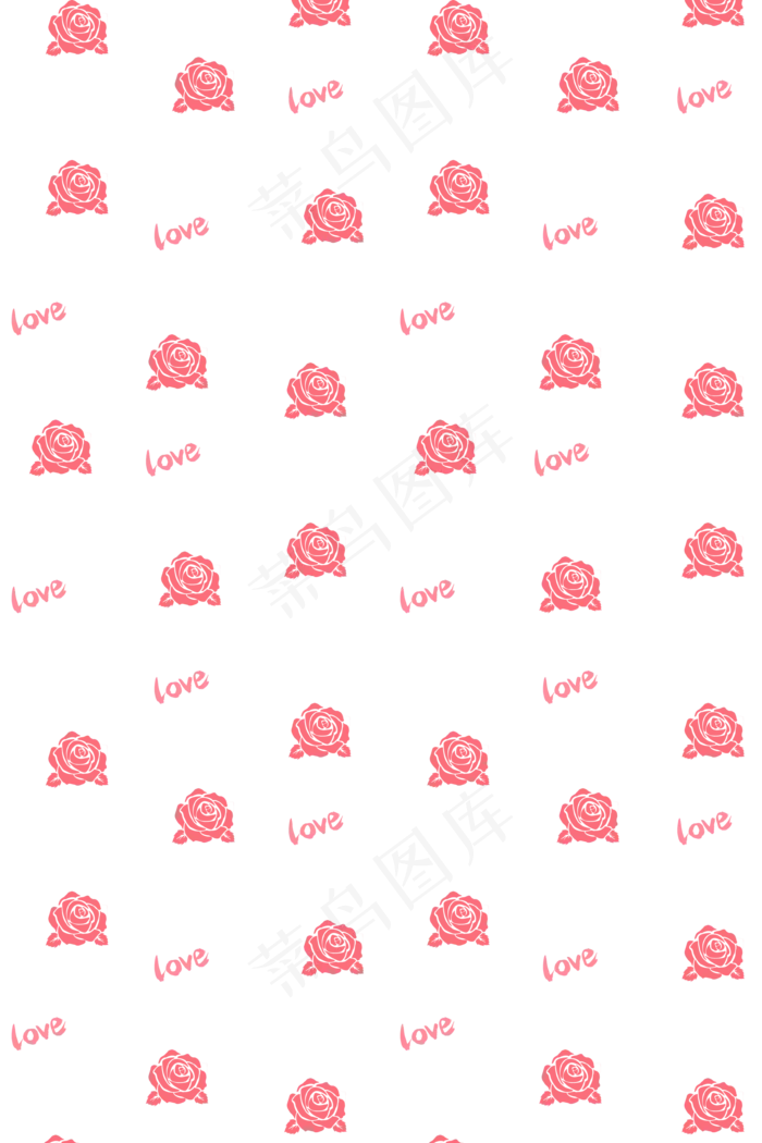 情人节玫瑰底纹(3543X5315(DPI:300))psd模版下载