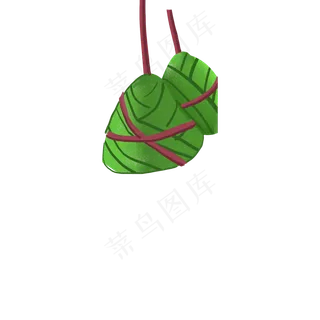 绿色的棕子免抠图
